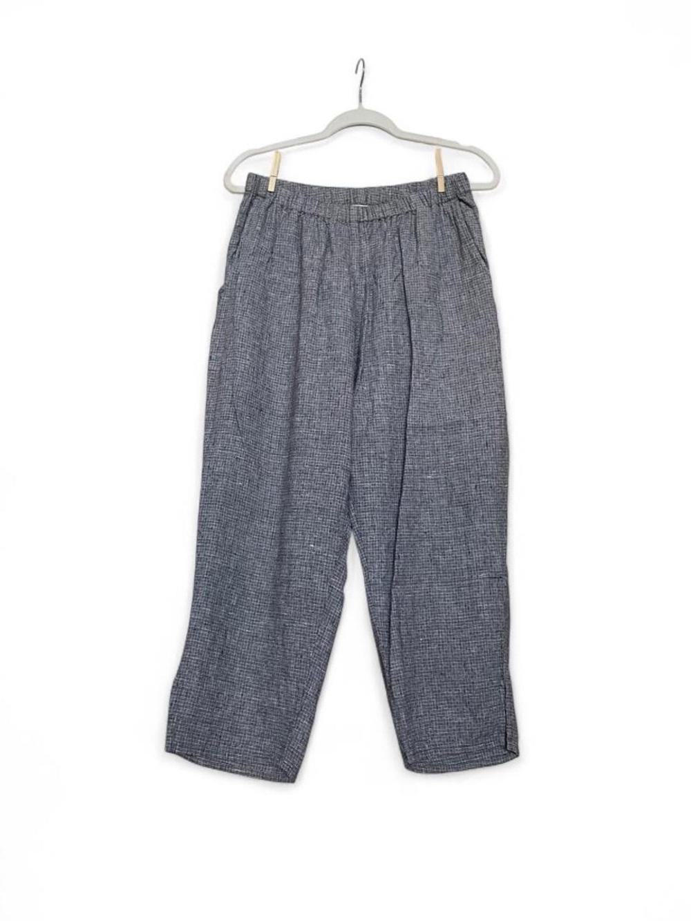 FLAX Black & White Linen Pants